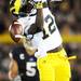 Michigan quarterback Devin Gardner misses a pass during the fourth quarter against Notre Dame at Notre Dame Stadium on Saturday. Michigan lost to Notre Dame 13-6. Melanie Maxwell I AnnArbor.com